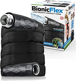 Photo 1 of Bionic Flex 100’ Garden Hose, Ultra Durable & Lightweight Weatherproof Garden Water Hose, 500 PSI Crush Resistant EZ Connect Metal Fittings, Tear Resistant, Kink Free Outdoor Hose, Outdoor Yard Hose