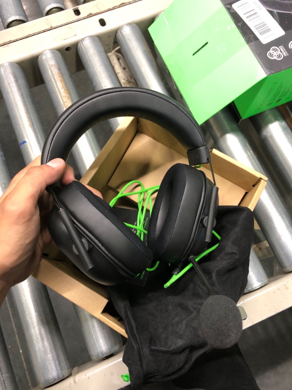 Photo 5 of Razer BlackShark V2 X Gaming Headset: 7.1 Surround Sound - 50mm Drivers - Memory Foam Cushion - for PC, PS4, PS5, Switch, Xbox One, Xbox Series X|S, Mobile - 3.5mm Audio Jack - Classic Black