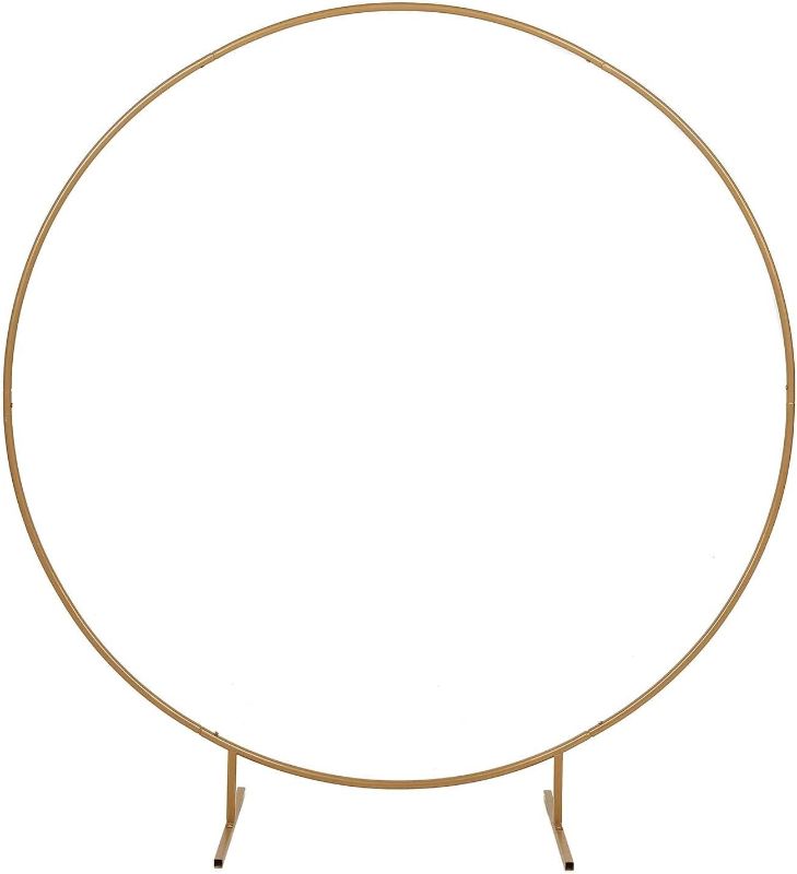 Photo 1 of 
Efavormart 5ft Gold Metal Balloon Circle, Flower Frame Backdrop Stand, Round Wedding Arch Arbor