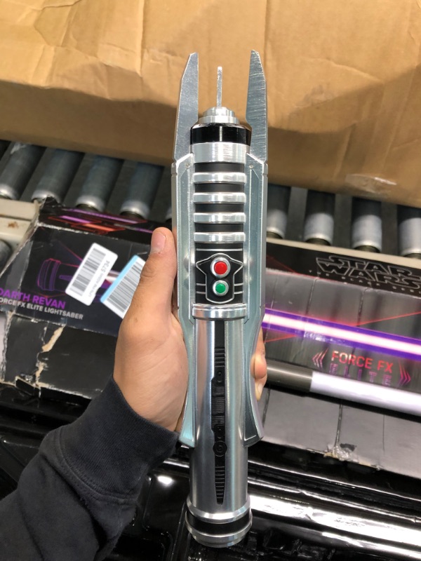 Photo 4 of Star Wars The Black Series Darth Revan Force FX Elite Lightsaber with Advanced LED and Sound Effects, Adult Collectible Roleplay Item