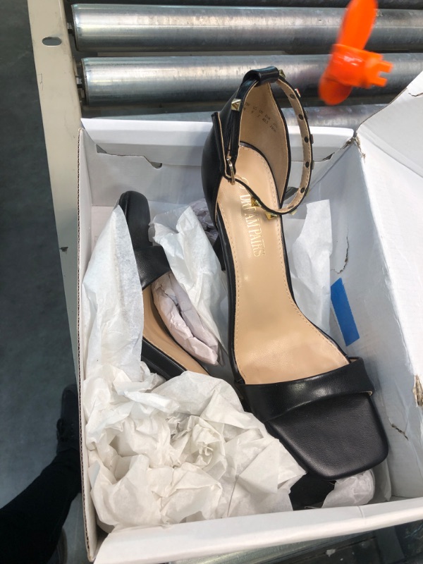 Photo 1 of DREAM PAIRS Women’s High Stilettos Open Square Toe Ankle Strap Heels Sexy Comfort Strappy Dress Shoes Wedding Bridal Pumps Sandals size 9
