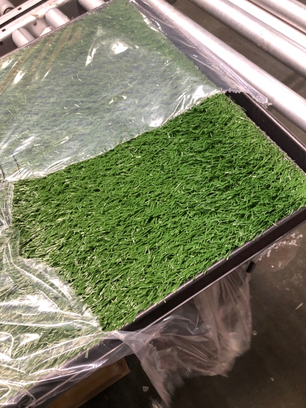 Photo 1 of Artificial Grass Puppy Pee Pad for Dogs and Small Pets - 20x25 Reusable 3-Layer Training Potty Pad with Tray - Dog Housebreaking Supplies by PETMAKER