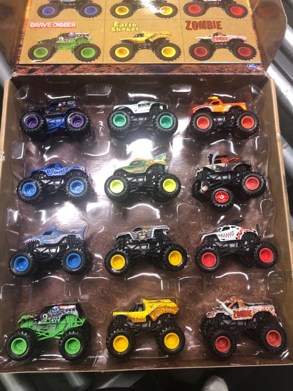 Photo 4 of Monster Jam, Official 12-Pack of 1:64 Scale Die-Cast Monster Trucks, Amazon Exclusive Collection 12pk