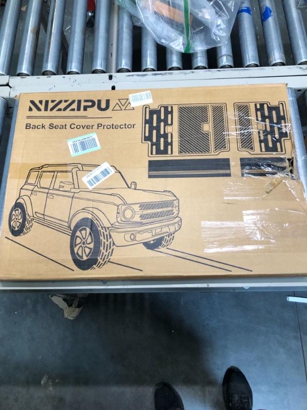 Photo 1 of Nizzipum Seat Back Mat - Rear Seat Back Cover Compatible with Ford Bronco Accessories 2021 2022 4-Door - Back Seat Protector (4 PCS) black