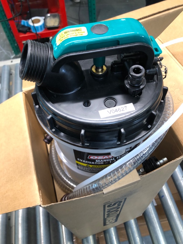 Photo 1 of OEMTOOLS 24389 5.6 Quarts (1.4 Gallons) Manual Fluid Extractor, Fluid Extractor Pump, Oil Extractor Vacuum, Auto Oil Extractor 5.3 Liter