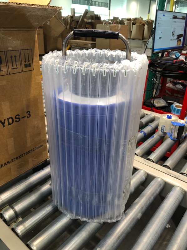 Photo 1 of Bonvoisin 3L Liquid Nitrogen Container Cryogenic Container Liquid Nitrogen (LN2) Dewar Aluminum Alloy Semen Tank with 6 Canisters Carry Bag (3L)