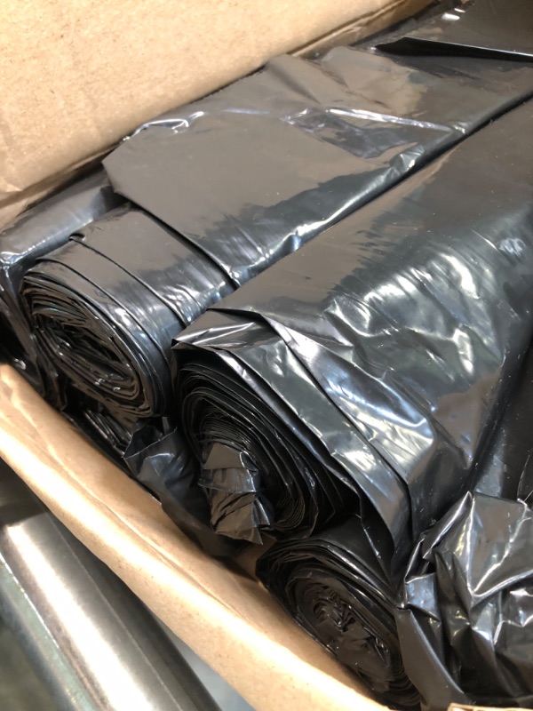 Photo 4 of Plasticplace 95-96 Gallon Garbage Can Liners ? 2 Mil ? Black Heavy Duty Trash Bags ? 61” x 68”, 25 Count