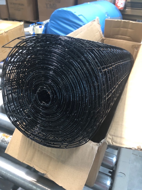 Photo 4 of 24'' x 50' 1.5inch Hardware Cloth 16 Gauge Black Vinyl Coated Welded Fence Mesh for Home and Garden Fence and Home Improvement Project