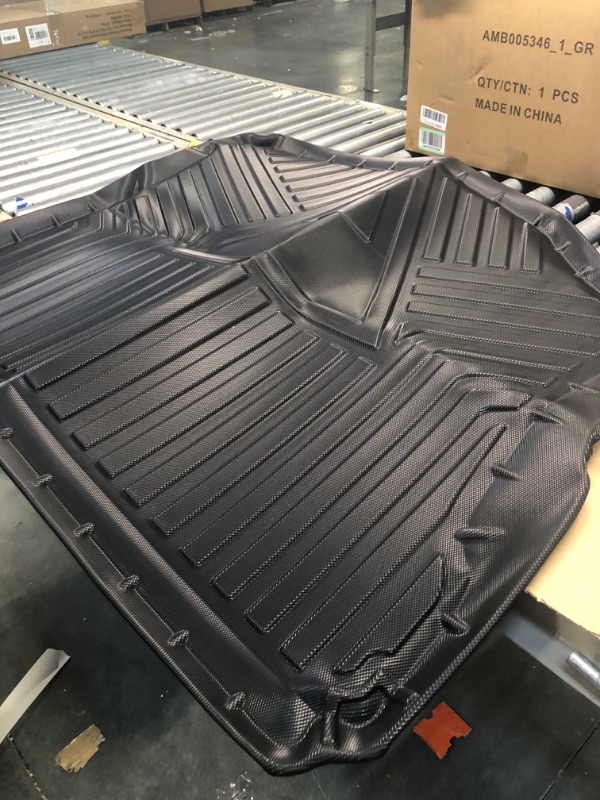 Photo 4 of Cargo Liner Custom Fit for JL 4 Door 2018 2019 2020 2021 2022 2023 Wrangler Unlimited with Flat Load Floor (ONLY FIT Without Subwoofer in Trunk) (Not for JK) All Weather Trunk Mat