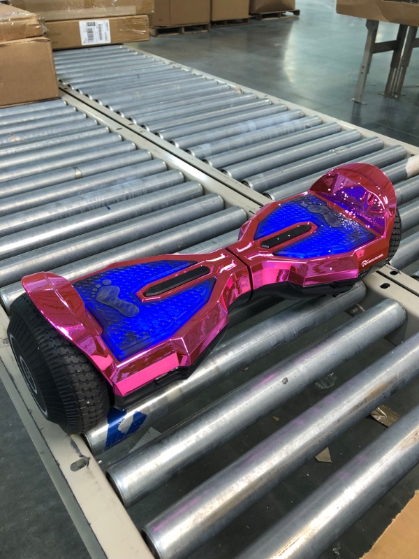 Photo 6 of EVERCROSS Hoverboard, 6.5'' Hover Board with Seat Attachment, Self Balancing Scooter with APP, Bluetooth Hoverboards for Kids & Adults Blue+Kart Blue