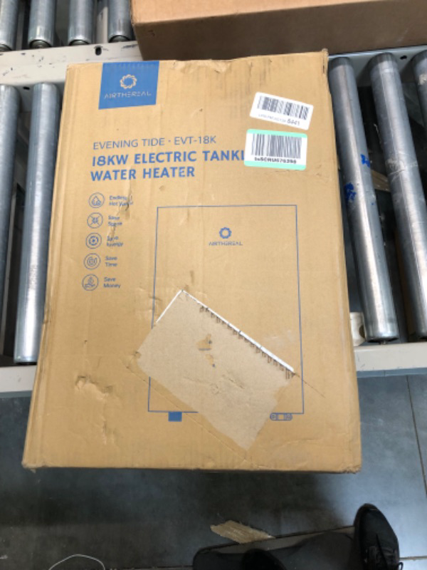 Photo 2 of Airthereal Electric Tankless Water Heater 18kW, 240Volts - Endless On-Demand Hot Water - Self Modulates to Save Energy Use - Small Enough to Install Anywhere - for 2 Showers, Evening Tide series