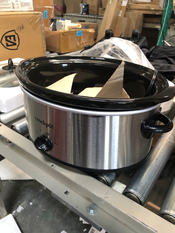 Photo 1 of Crock-Pot 7qt Manual Slow Cooker - Silver SCV700-SS