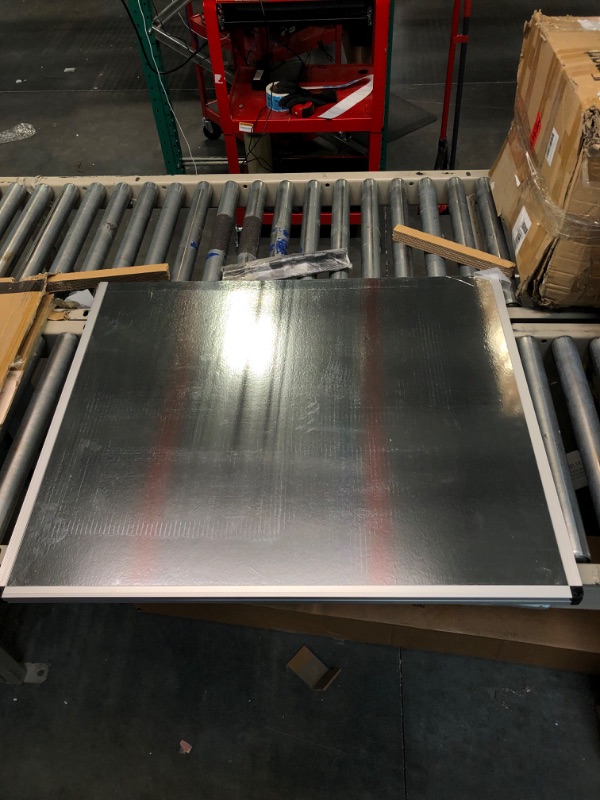 Photo 3 of VIZ-PRO Large Dry Erase White Board/Magnetic Foldable Whiteboard, 60 X 36 Inches, Silver Aluminium Frame