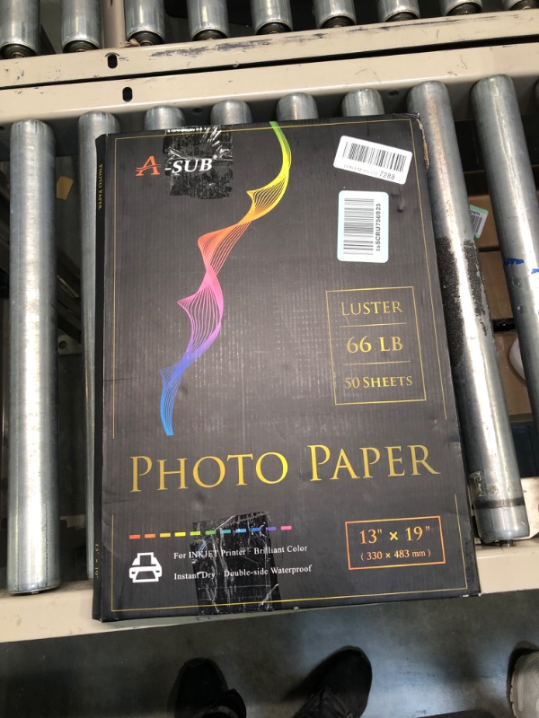 Photo 2 of A-SUB Premium Photo Paper Luster 13x19 Inch 66lb for Inkjet Printers 50 Sheets 13"x19"