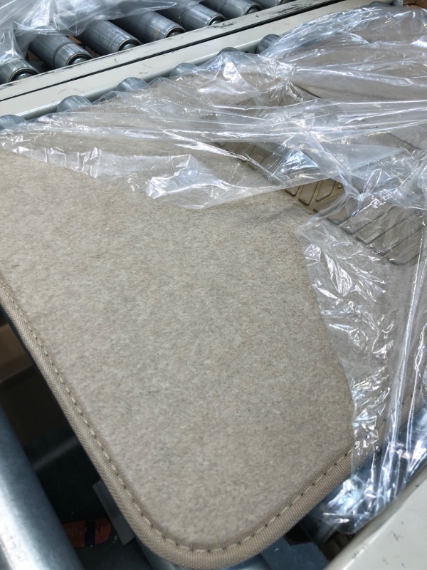 Photo 4 of FH Group F14403BEIGE Universal Fit Carpet Beige Automotive Floor Mats fits most Cars, SUVs and Trucks with Heel Pad Deluxe