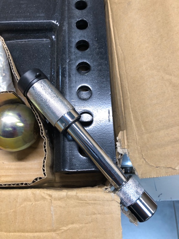 Photo 4 of Adjustable Trailer Hitches for 2" Receiver - 2" & 2-5/16" Trailer Balls 12.000 lbs Capacity - 7.5" Drop Hitch for Trucks and SUV - Adjustable Trailer Hitch With Lock & Keys, Zinc Plated for Durability