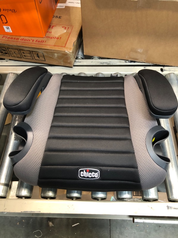 Photo 1 of Chicco GoFit Backless Booster Car Seat, Travel Booster Seat for Car, Portable Car Booster Seat for children 40-110 lbs. | Shark/Black/Grey Shark GoFit