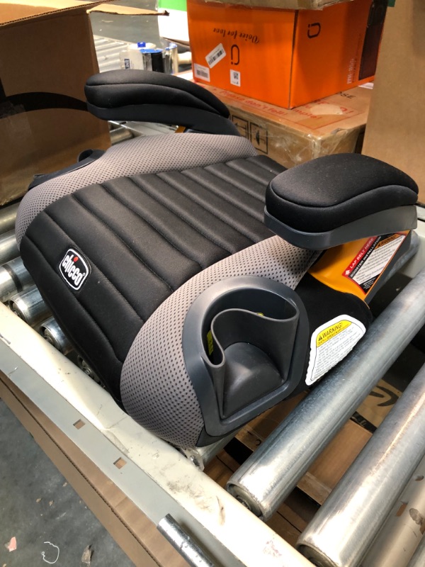 Photo 1 of Chicco GoFit Backless Booster Car Seat, Travel Booster Seat for Car, Portable Car Booster Seat for children 40-110 lbs. | Shark/Black/Grey Shark GoFit