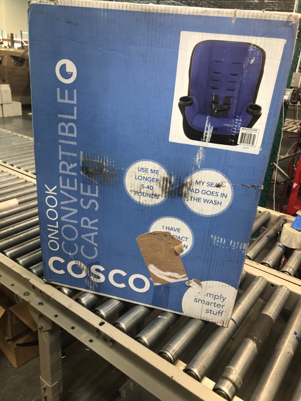 Photo 2 of Cosco Onlook 2-in-1 Convertible Car Seat, Rear-Facing 5-40 pounds and Forward-Facing 22-40 pounds and up to 43 inches, Vibrant Blue