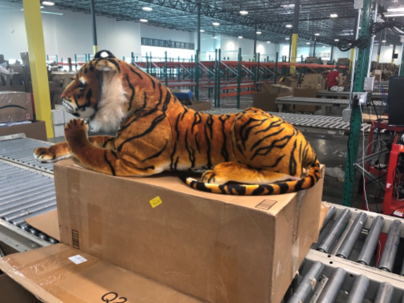 Photo 1 of Melissa & Doug Giant Tiger - Lifelike Stuffed Animal 