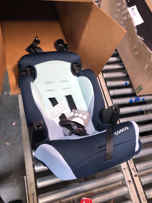 Photo 3 of Cosco Finale DX 2-in-1 Booster Car Seat, Forward Facing 40-100 lbs, Rainbow