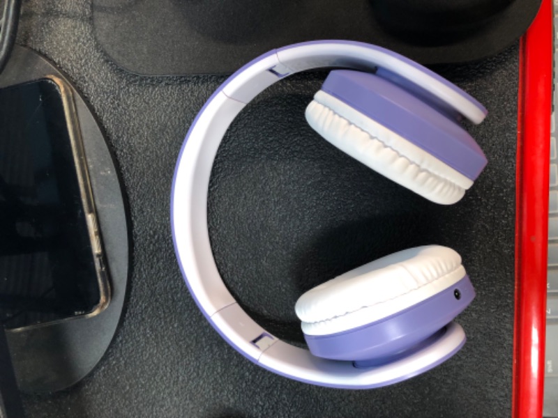 Photo 4 of ZIHNIC Bluetooth Headphones Over-Ear, Foldable Wireless and Wired Stereo Headset Micro SD/TF, FM for Cell Phone,PC,Soft Earmuffs &Light Weight for Prolonged Wearing (Purple)