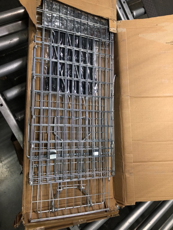 Photo 2 of ANT MARCH Live Animal Cage Trap 32''x11.5"x13" Steel Humane Release Rodent Cage with Gloves for Rabbits, Stray Cat, Squirrel, Raccoon, Mole, Gopher, Chicken, Opossum, Skunk, Chipmunks, Groundhog