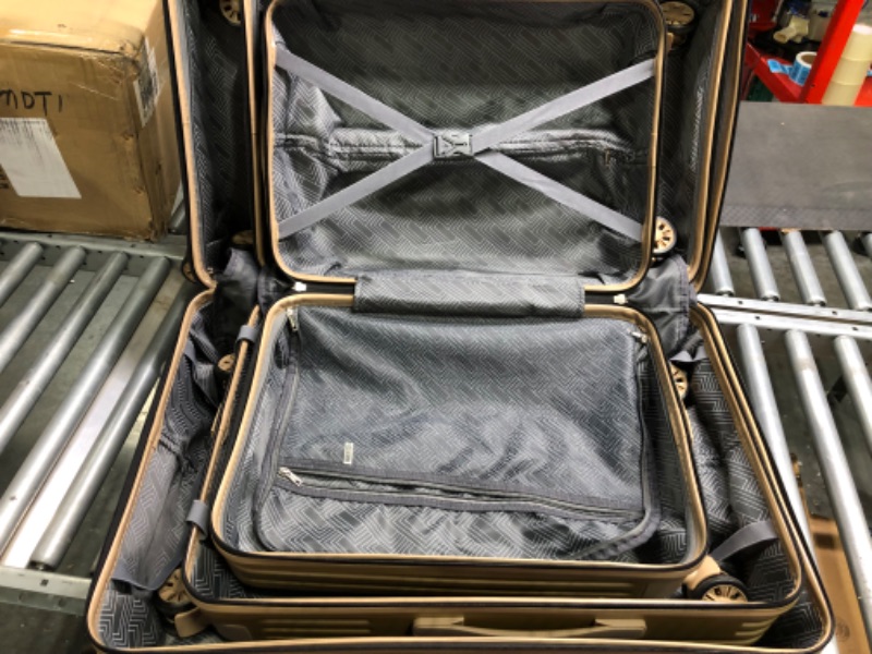 Photo 1 of 3 piece Golden Luggage Set 28 inch, 26 inch, and 24 inch 