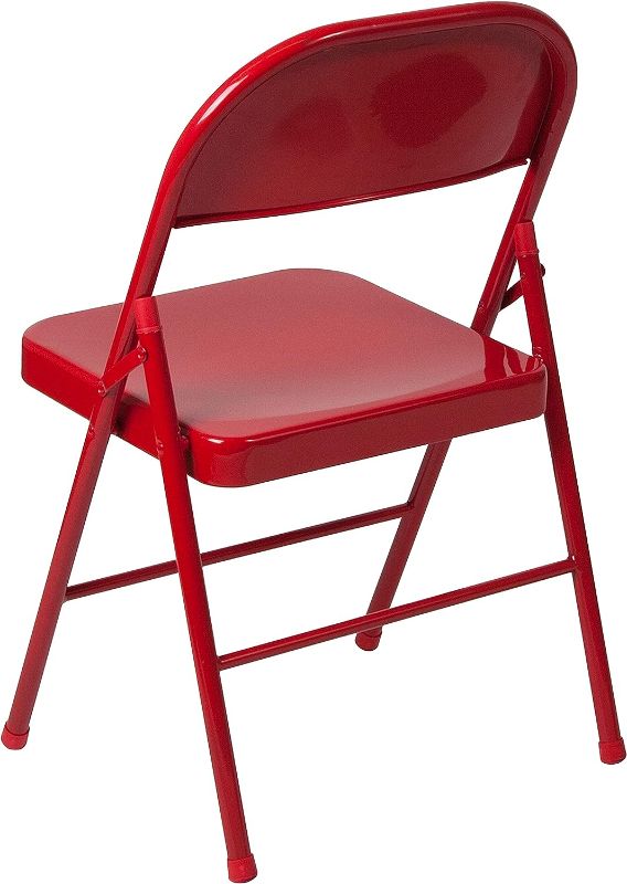 Photo 1 of  Red Metal Folding Chair