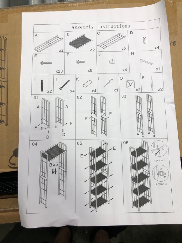 Photo 1 of Aboxoo 5 tier Bookshelf