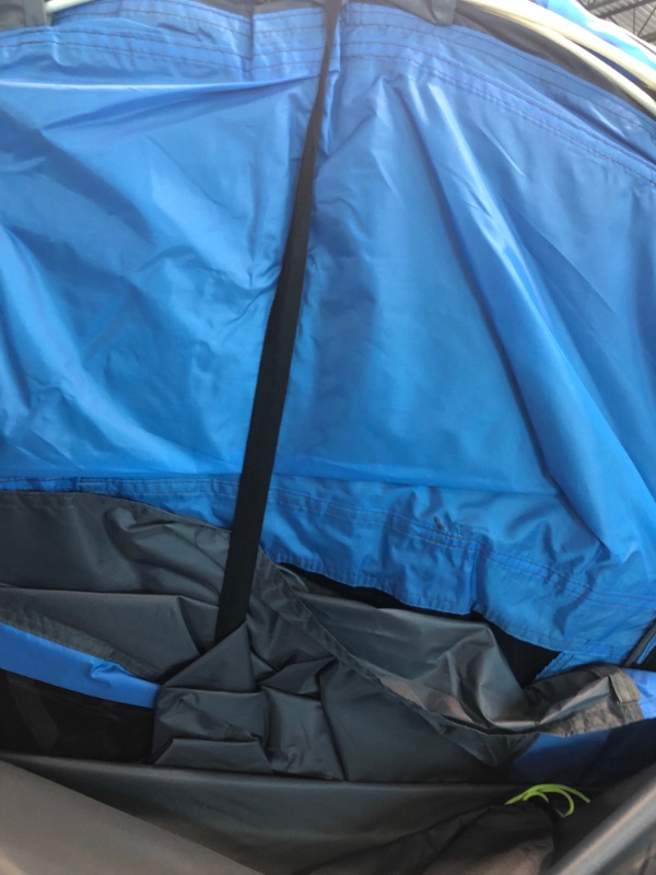 Photo 4 of 4 Person Easy Pop Up Tent Waterproof Automatic Setup 2 Doors-Instant Family Tents for Camping Hiking & Traveling Blue & Grey 110*78*51''
