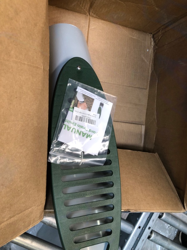 Photo 3 of 4 in. Green Angled Drainage Grate Yard Drain, Yard Drain Emitter for Sump Pump Discharge & Downspout Extensions, Protect Home Foundation & Reduce Stagnant Water, Compatible with 4-Inch Connections