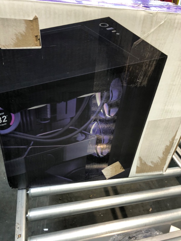Photo 1 of NZXT H5 Elite Compact ATX Mid-Tower PC Gaming Case – Built-in RGB Lighting – Tempered Glass Front and Side Panels – Cable Management – 2 x 140mm RGB Fans Included – 280mm Radiator Support – Black Black H5 Elite i-Series Case