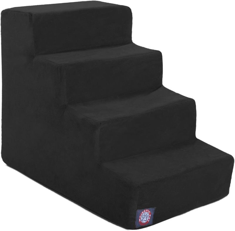 Photo 1 of 5Step Black Velvet Suede Pet Stairs By Majestic Pet Products
