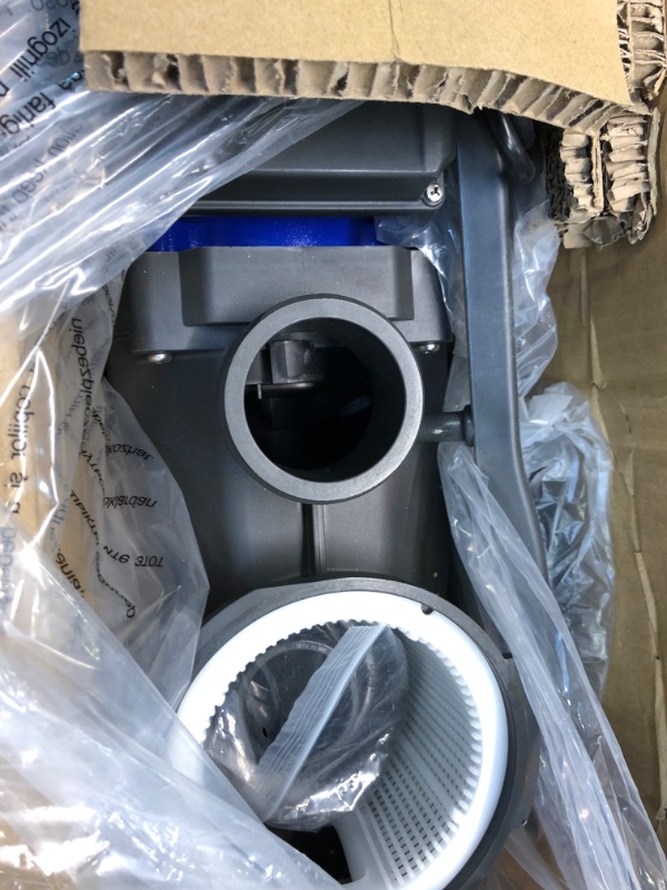 Photo 1 of Aquastrong 1.5 HP In/Above Ground Pool Pump with Timer, 220V, 8100GPH, High Flow, Powerful Self Primming Swimming Pool Pumps with Filter Basket