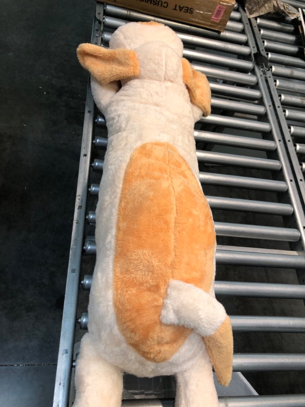 Photo 1 of Dog Plush Hugging Pillow, Cute Big Dogs Stuffed Animal Toys, Soft Giant Sleeping Animal Body Pillow, Dog Plushies Doll Toy Gift for Kids Girlfriend, Off White, 
