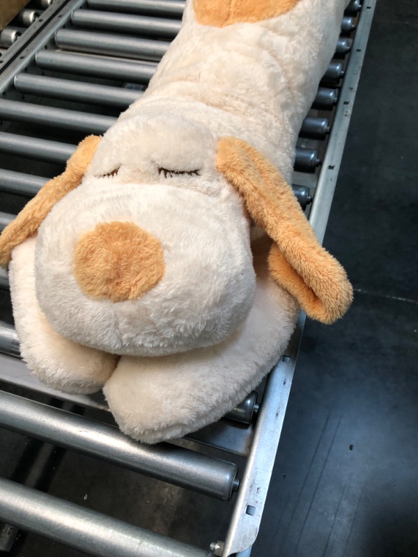Photo 1 of Dog Plush Hugging Pillow, Cute Big Dogs Stuffed Animal Toys, Soft Giant Sleeping Animal Body Pillow, Dog Plushies Doll Toy Gift for Kids Girlfriend, Off White, 

