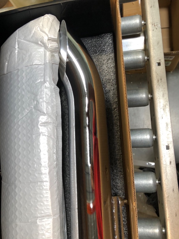 Photo 2 of PACEWALKER Chrome 1 Pair Motorcycles Slash Cut Exhaust Muffler Pipe for 1-3/8", 1-1/2", 1-5/8" and 1-3/4" Chopper Cafe Racer Loud For Suzuki 650(silver) 1Pair Chrome