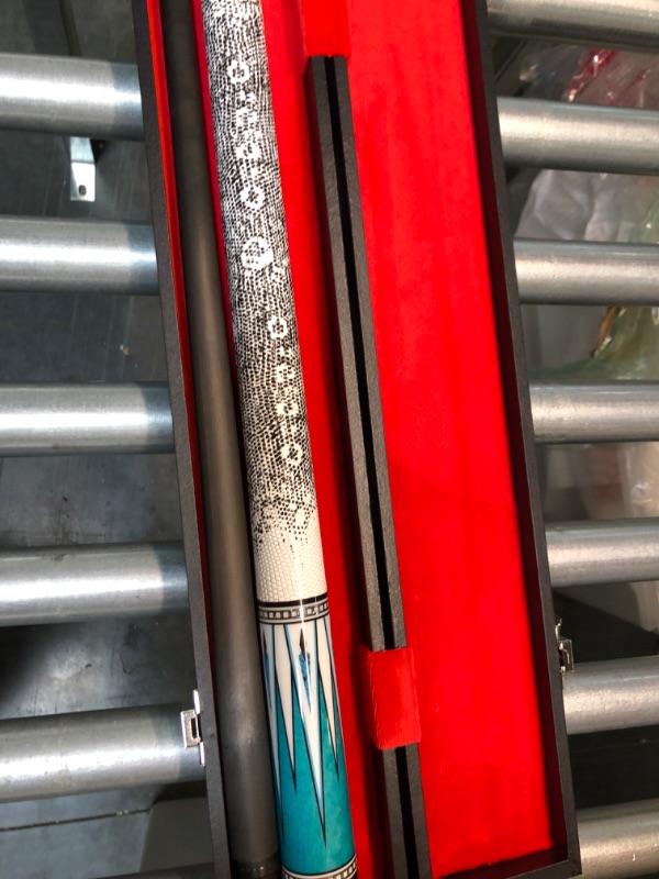 Photo 2 of Carbon Fiber Pool Cue Stick Technology Low Deflection Billiard Cue ( 12.5mm Carbon Fiber Shaft, 4 Pieces of Carbon Tubes Inside Butt, Leather Handle, 3/8*8 Radial Pin Joint, Adjustable Weight)