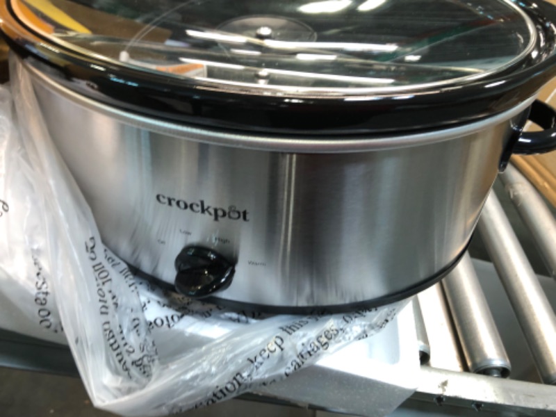 Photo 1 of Crock-Pot 7qt Manual Slow Cooker - Silver SCV700-SS