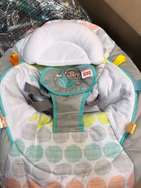 Photo 2 of Bright Starts Whimsical Wild Portable Compact Automatic Deluxe Baby Swing with Music and Taggies, Newborn and up
