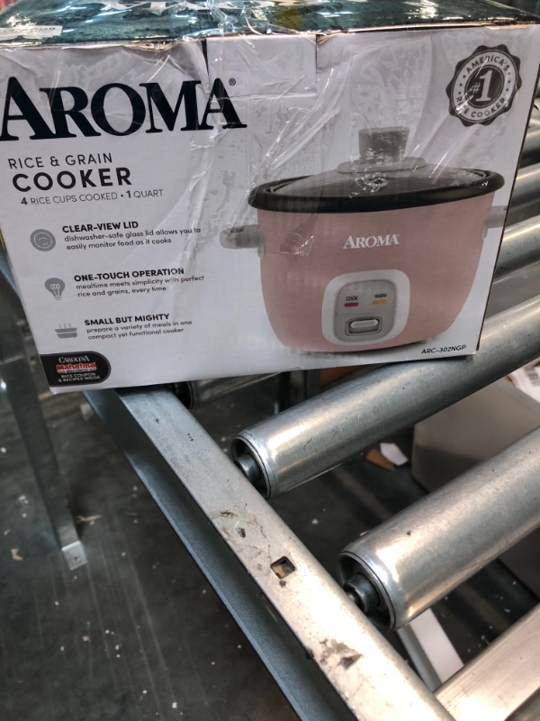 Photo 5 of Aroma 4-Cups (Cooked) / 1qt. Rice & Grain Cooker (arc-302ngp)