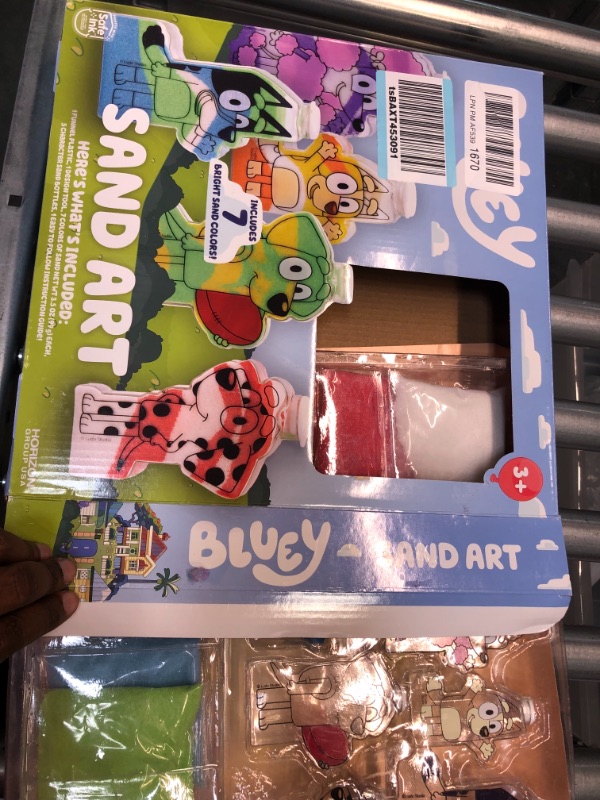 Photo 3 of Bluey Create Your Own and Bingo Sand Art Kit, Includes 5 Sand Art Bottles & 7 Cool Sand Colors, Birthday Party Supplies, Bluey Figures, Toy Figures & Playsets, Toys & Games, Ages 3+