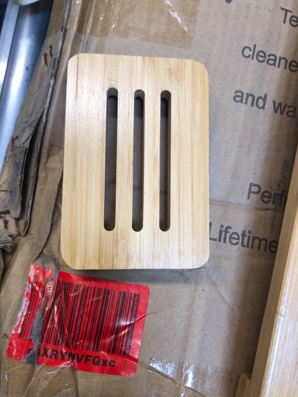 Photo 1 of Bath Mat for Luxury Shower - Non-Slip Bamboo Sturdy Water Proof Bathroom Carpet for Indoor or Outdoor Use
