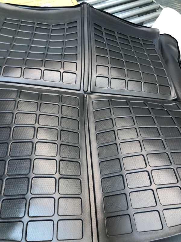 Photo 2 of SUPER LINER Tesla Model 3 Floor Mats Complete Set Custom Fit 2021 2022 2023 All-Weather Cargo Liner Rear Cargo Tray Trunk Floor Mat Interior Accessories