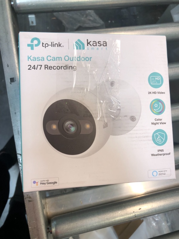 Photo 1 of Kasa 4MP 2K Security Camera Outdoor Wired, IP65, Starlight Sensor & 98 Ft Night Vision, Motion/Person Detection, 2-Way Audio w/Siren, Cloud/SD Card Storage, Alexa &Google Assistant Compatible(KC420WS)