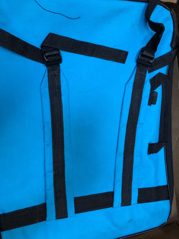 Photo 3 of A3 Artist Portfolio Carry Shoulder Bag Case Adjustable Drawing Board Backpack Tote Bag Large Art Storage Bags for Artworkds Folding Easel Palette Sketch Paper Brushes Pencils (Sky Blue)