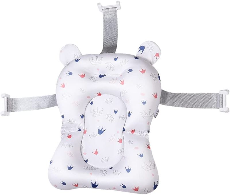Photo 1 of Bath Cushion Baby Bathtub Cushion Floating Seat Cartoon Infant Bathtub Mats Newborn 3D Mesh Seat Support Baby Shower Pads Choke Prevention Back Protection...
