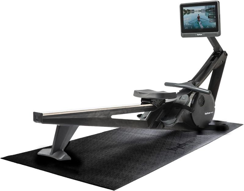 Photo 1 of Hydrow Under Machine Mat for Exercise Equipment, Non-Slip Exercise Mat for Stability and Floor Protection, Suitable for Rowing Machine, Treadmill, Bike and Home Workout (3'L x 7.5'W X 0.125' Thick)