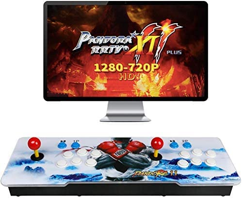 Photo 1 of Best brose26800 Classic Arcade Game Machine 2 Players Pandoras Box 11 1280x720 Full HD Video Game Console with Arcade Joystick Support HDMI VGA Output (Black)